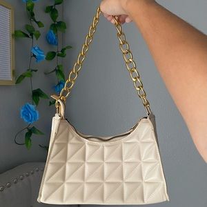Beige Shoulder Bag